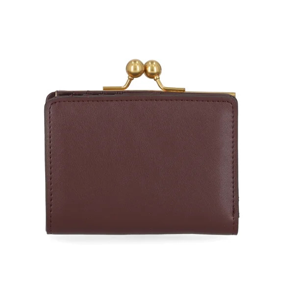 Free Assembly Women's Kiss Lock Frame Wallet, Chianti | Walmart (US)