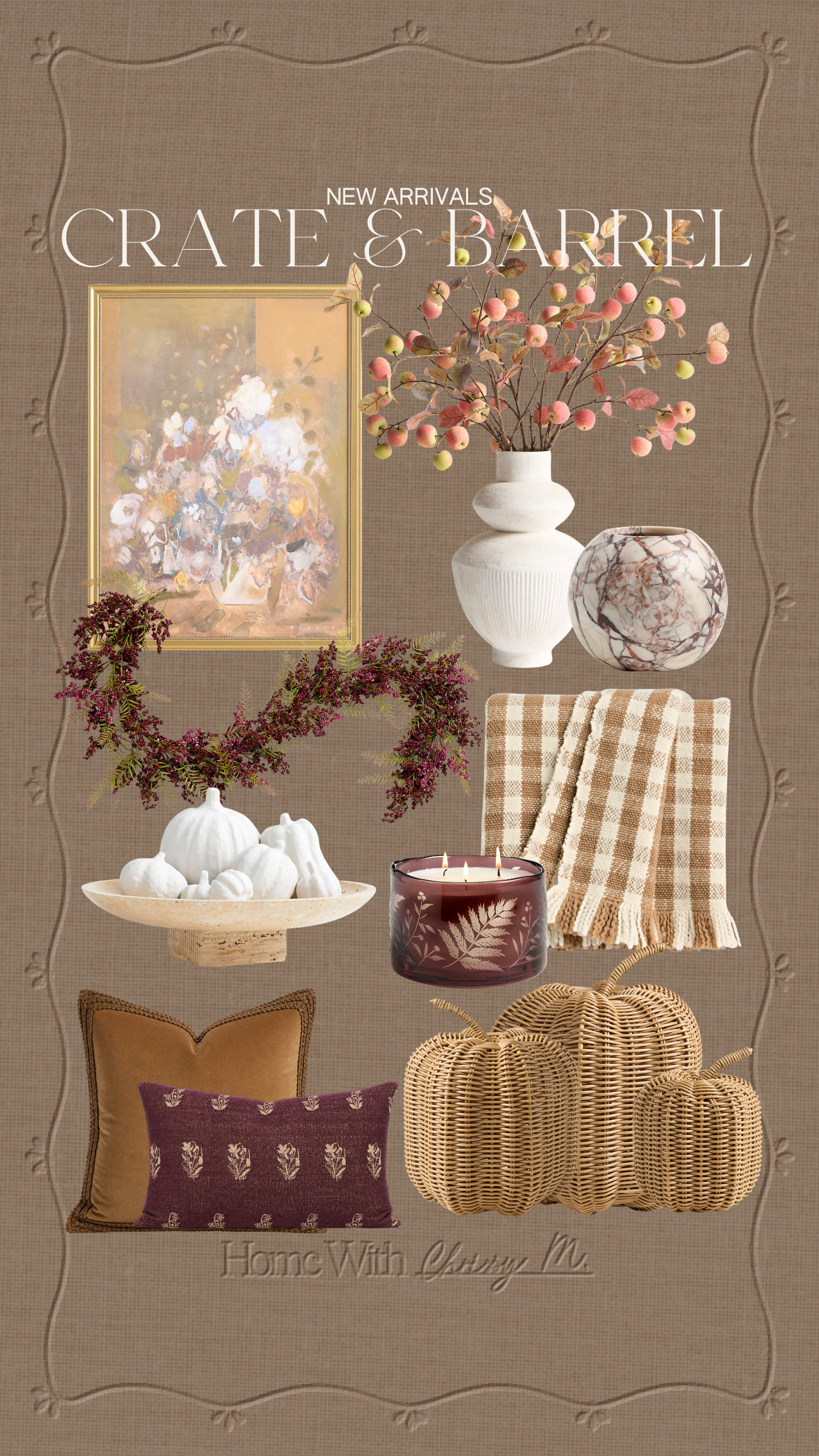 New Fall Arrivals from Crate & Barrel!
Crate & Barrel Fall / Fall Throw Blankets / Knit Throw Blankets / Fall Decor / Fall Candles / Brass Trays / Fluted Vases / Fluted Candlestick Holders / Fall Framed Art / Fall Greenery / Fall Wreaths / Fall Stems / Accent Ottomans / Decorative Bowls / Decorative Trays / Decorative Boxes / Woven Storage Boxes / Coffee Table Decor / Bookshelf Decor / Textured Vases / Faux Branches and Greenery / Marble Accents / Linen Accents / Faux Florals / Dark Blanket Baskets / Travertine Decor / Ivory Planters / Wood Bead Garlands / Brass Candlestick Holders / Scalloped Pillows / Textured Bowls / Layered Framed Art / Emerald Green Marble / Earth Toned Decor / Halloween Decor / Neutral Ceramic Pumpkins / Matte Black Candle Holders / Brass Jack-O’-Lanterns / Gauze Table Runners / Black Taper Candles / Woven Bats Garland / Minimalist Skeleton Decor / Smoky Glass Lanterns / Antique Gold Mirrors / Stone Tombstone Accents / Black and White Check Throws / Vintage-Inspired Crows / Rustic Wood Signs / Distressed Metal Lanterns / Bone-Colored Skulls / Velvet Pumpkins in Neutrals / Black Lace Mantel Scarves / Apothecary Jars / Aged Spell Books / Neutral Spider Web Accents / Moody Faux Florals / Iron Wall Sconces / Rustic Wreaths with Bats / Cream-Colored Ghost Pillows / Weathered Candlestick Holders / Terracotta Pumpkins / Terracotta Jack-O-Lantern’s / Rattan Witches Hat / Aesthetic Halloween
 

 #LTKSeasonal #LTKHome