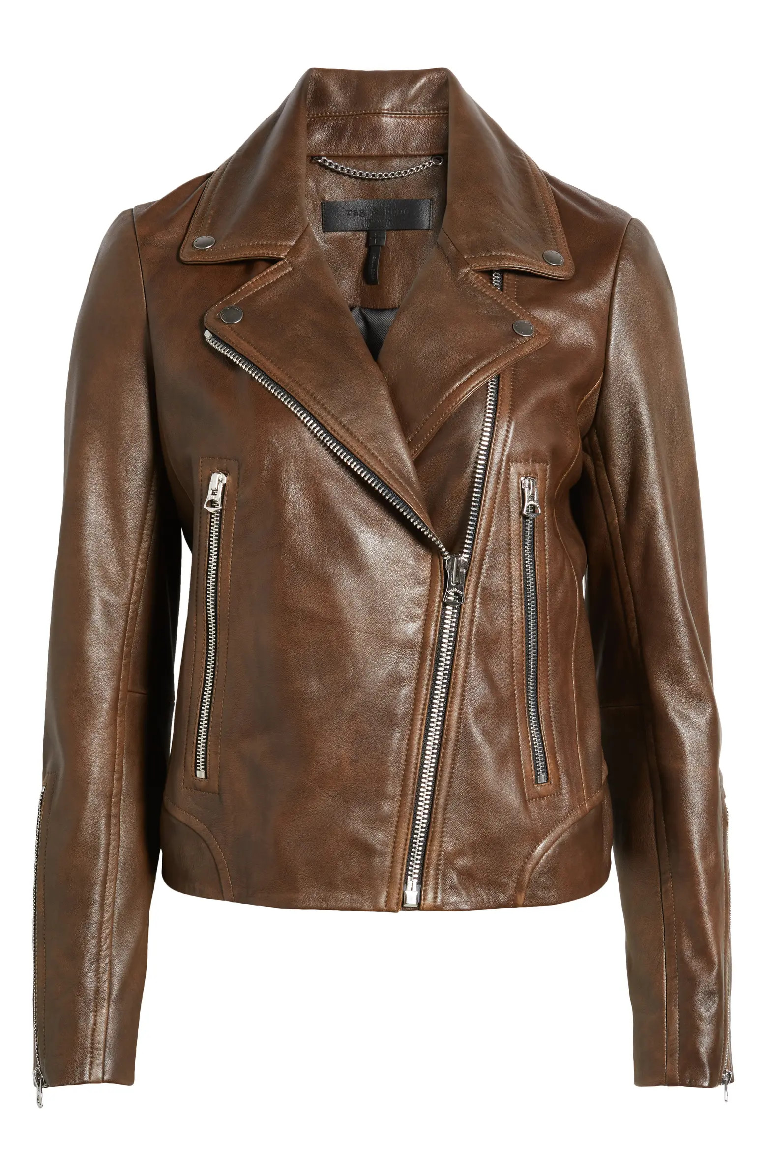 rag & bone Mack Lambskin Leather Jacket | Nordstrom | Nordstrom
