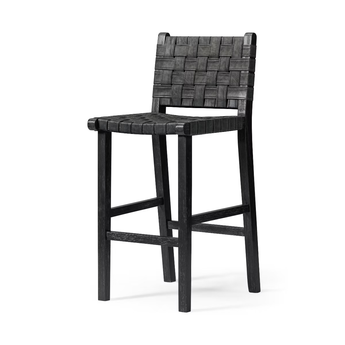 Maven Lane Noah High Back Vegan Leather Bar Height Bar Stool | Target