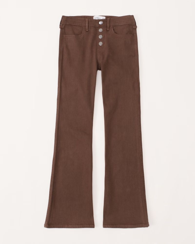 high rise flare jeans | Abercrombie & Fitch (US)
