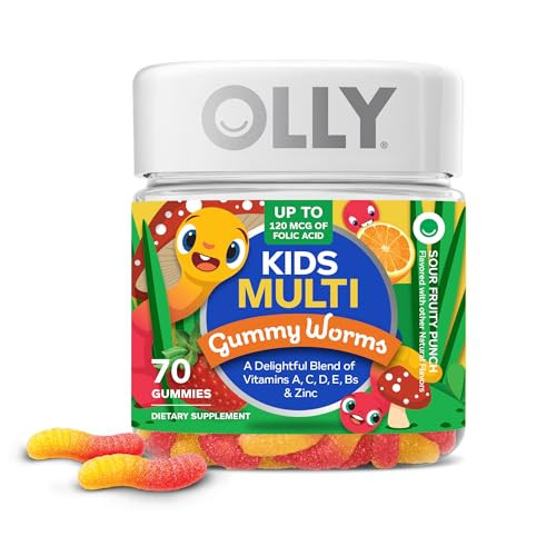 OLLY Kids Multi Gummy Worms, Overall Wellness & Immune Support - 70 Count | Amazon (US)