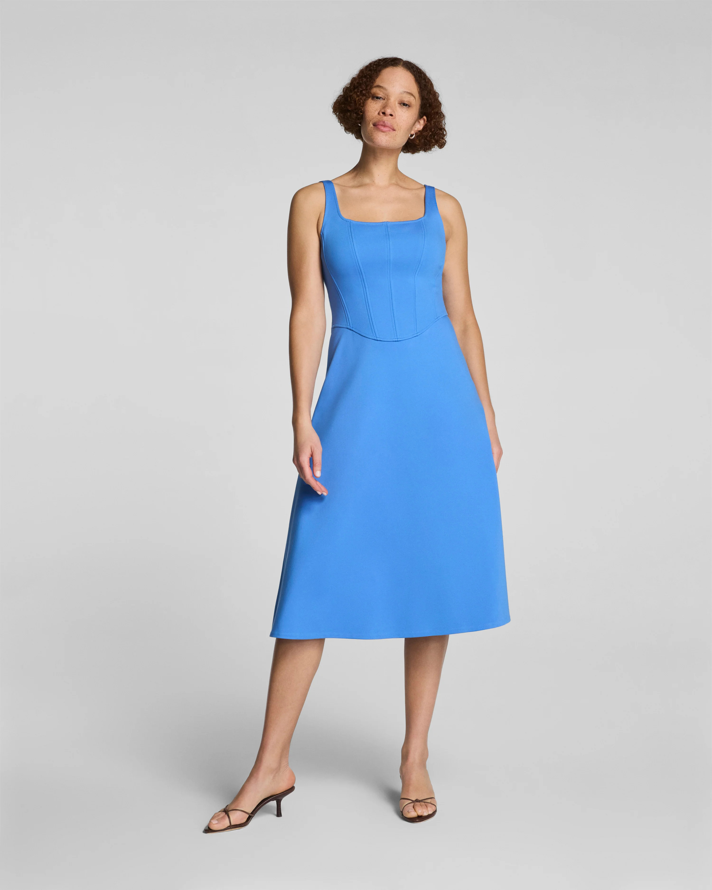 SPANXshape™ Ponte Fit & Flare Midi Dress | Built-In Shaping | Spanx