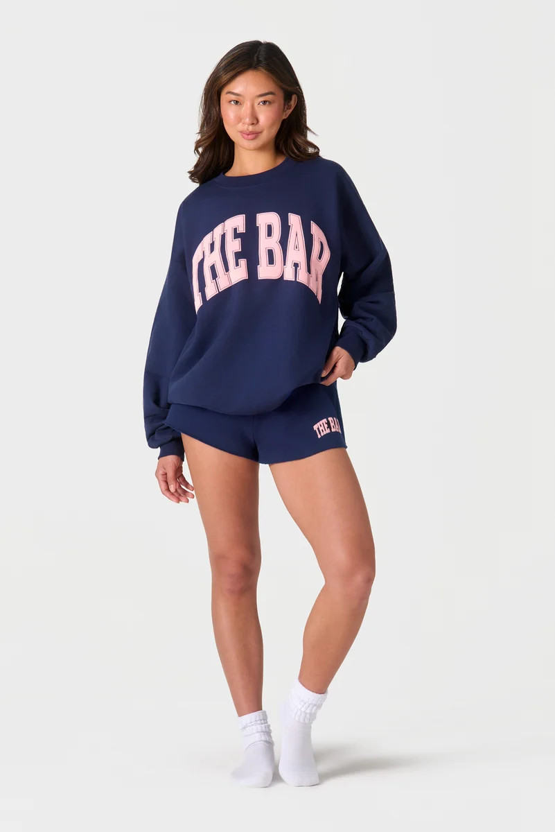 VARSITY SWEATSHIRT NAVY/SUN DRIED | The Bar