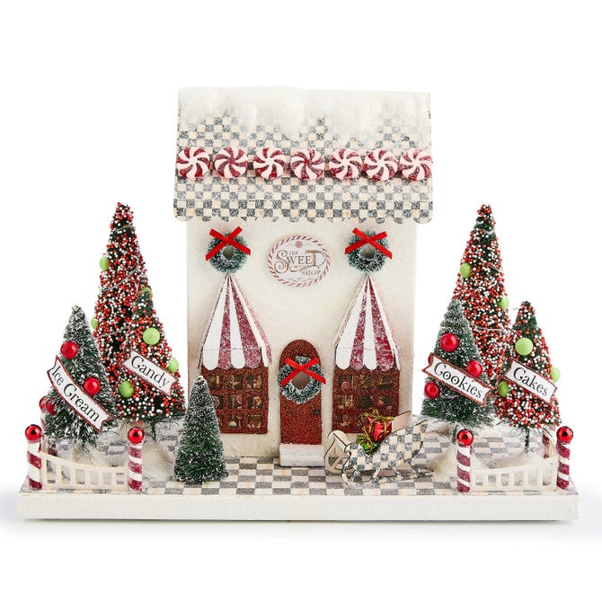 Check It Out Illuminated Sweet Shop Paper House | MacKenzie-Childs