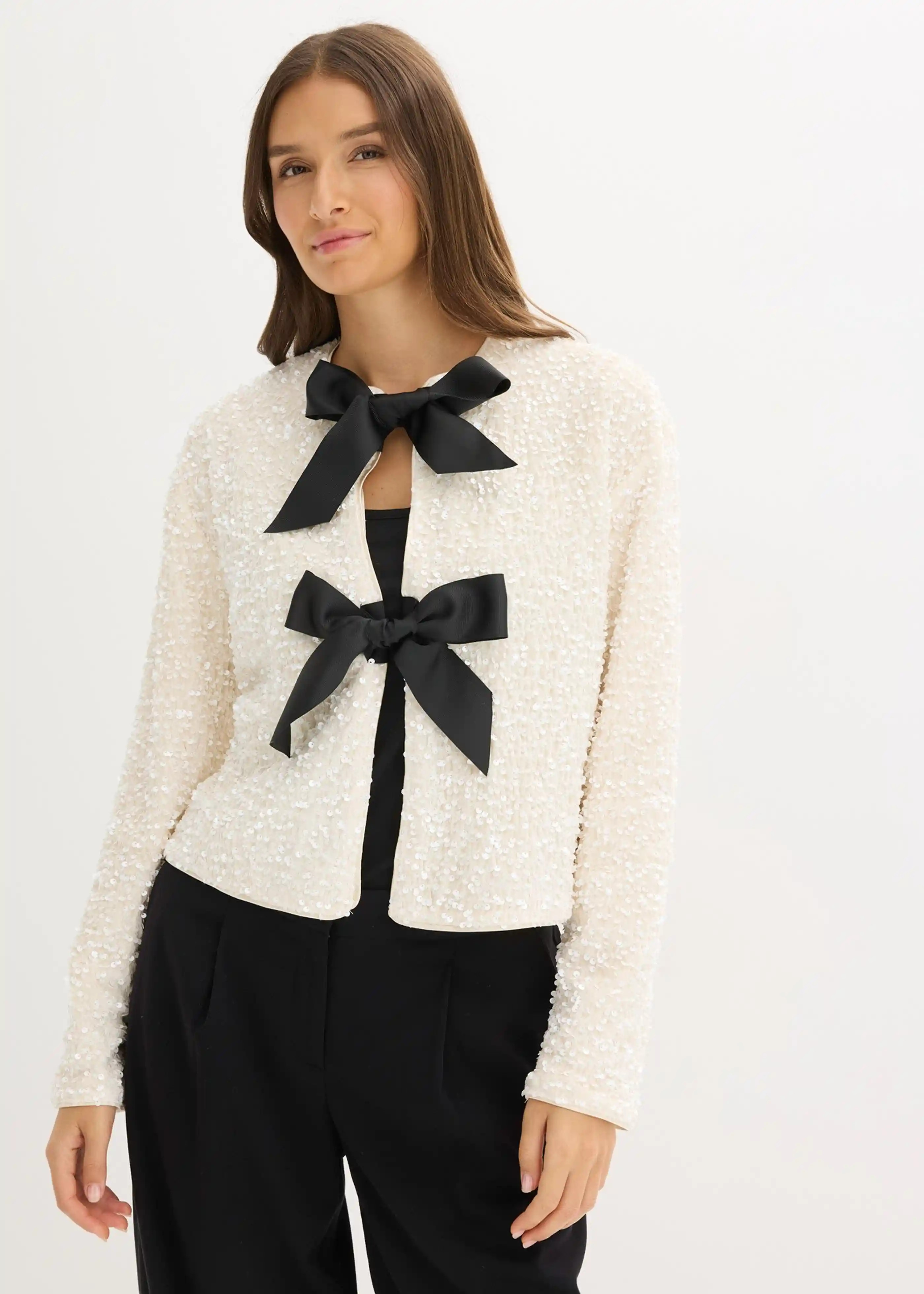 kurze Pailletten-Jacke | Bonprix DE