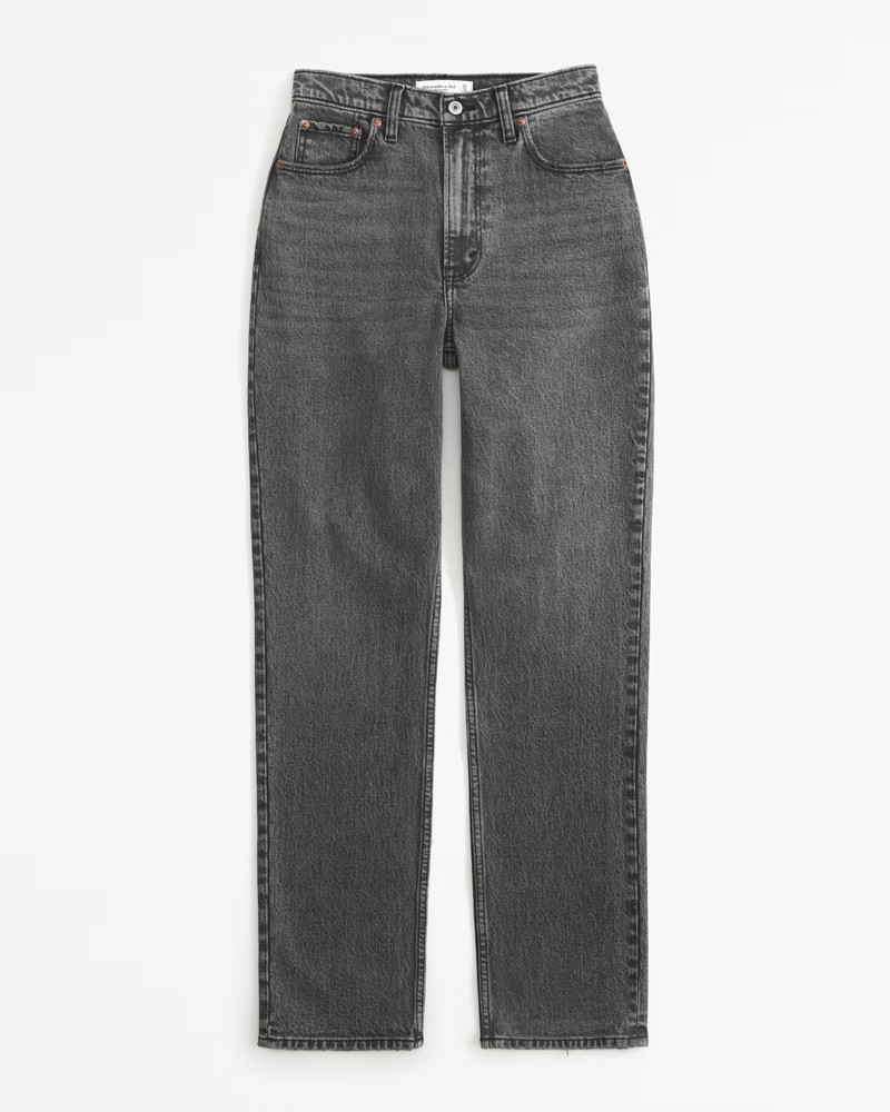 Curve Love Ultra High Rise 90s Straight Jean | Abercrombie & Fitch (US)