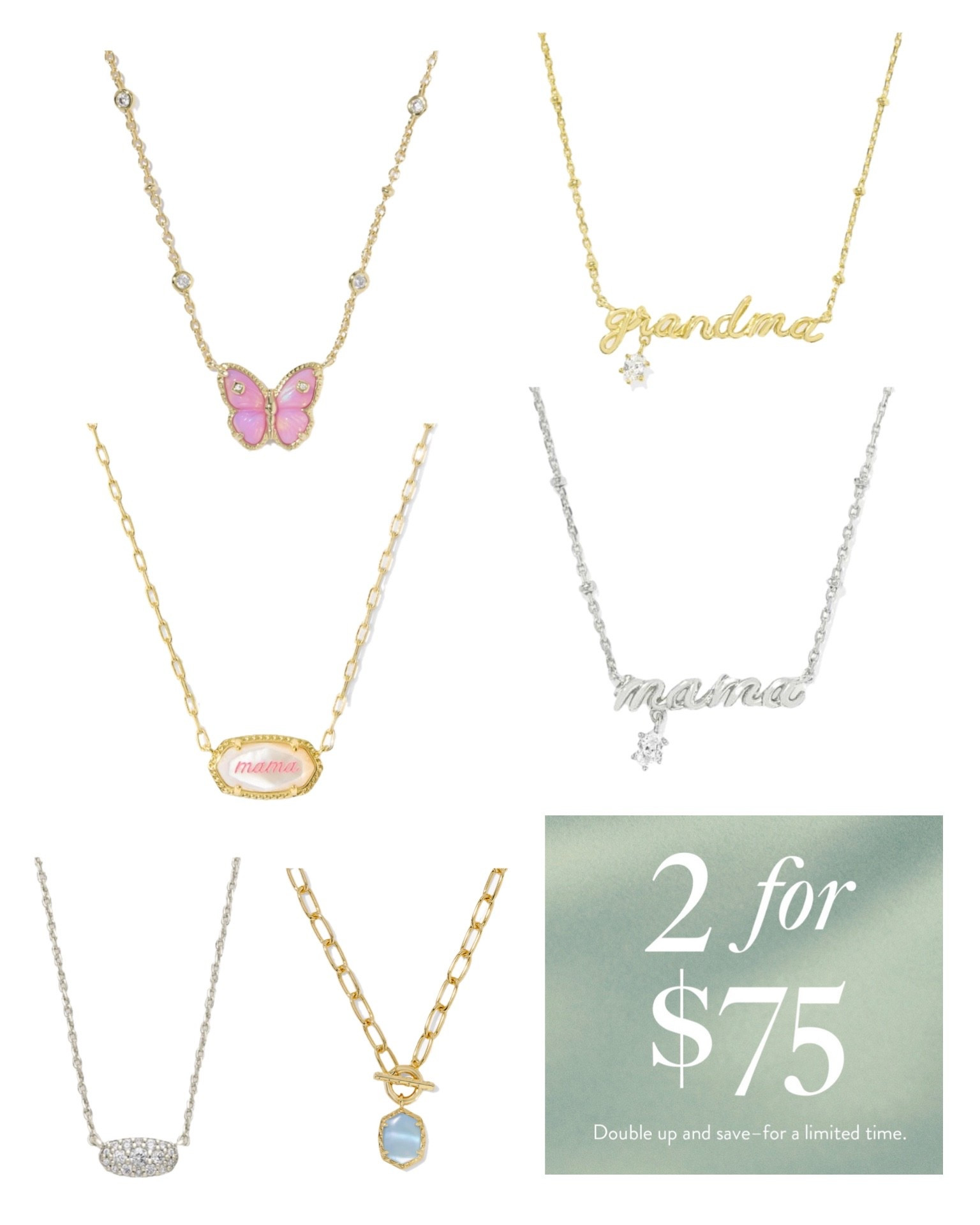 Kendra Scott just kicked off a rare 2 for $75 Sale that they only offer a few times a year - and it’s so good!!! Tons of brand new styles, including Mother’s Day releases, are included. Most of these retail for around $75+ on their own, so it’s such a bargain to get 2 for $75! 

(Make sure to check the box at checkout for free Kendra gift boxes!)

#LTKootd #LTKSaleAlert #LTKBeauty