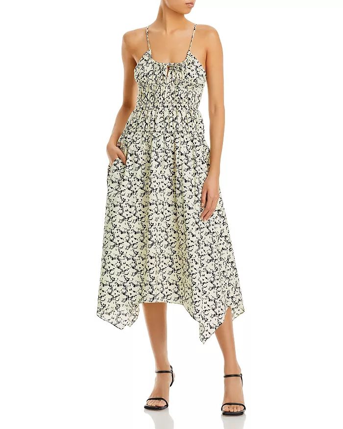 Cotton Floral Poplin Ruched Dress | Bloomingdale's (US)
