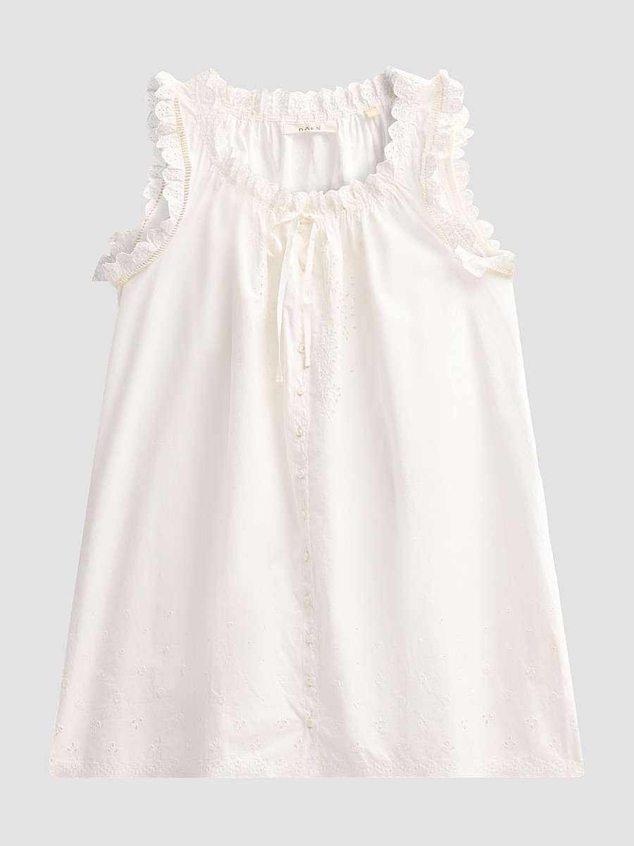 Women's Nessie Cotton Minidress - Salt - Size XXS | Saks Fifth Avenue