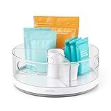 Amazon.com: YouCopia Crazy Susan Turntable, Divided Lazy Susan Organizer with 3 Clear Bins for Ca... | Amazon (US)