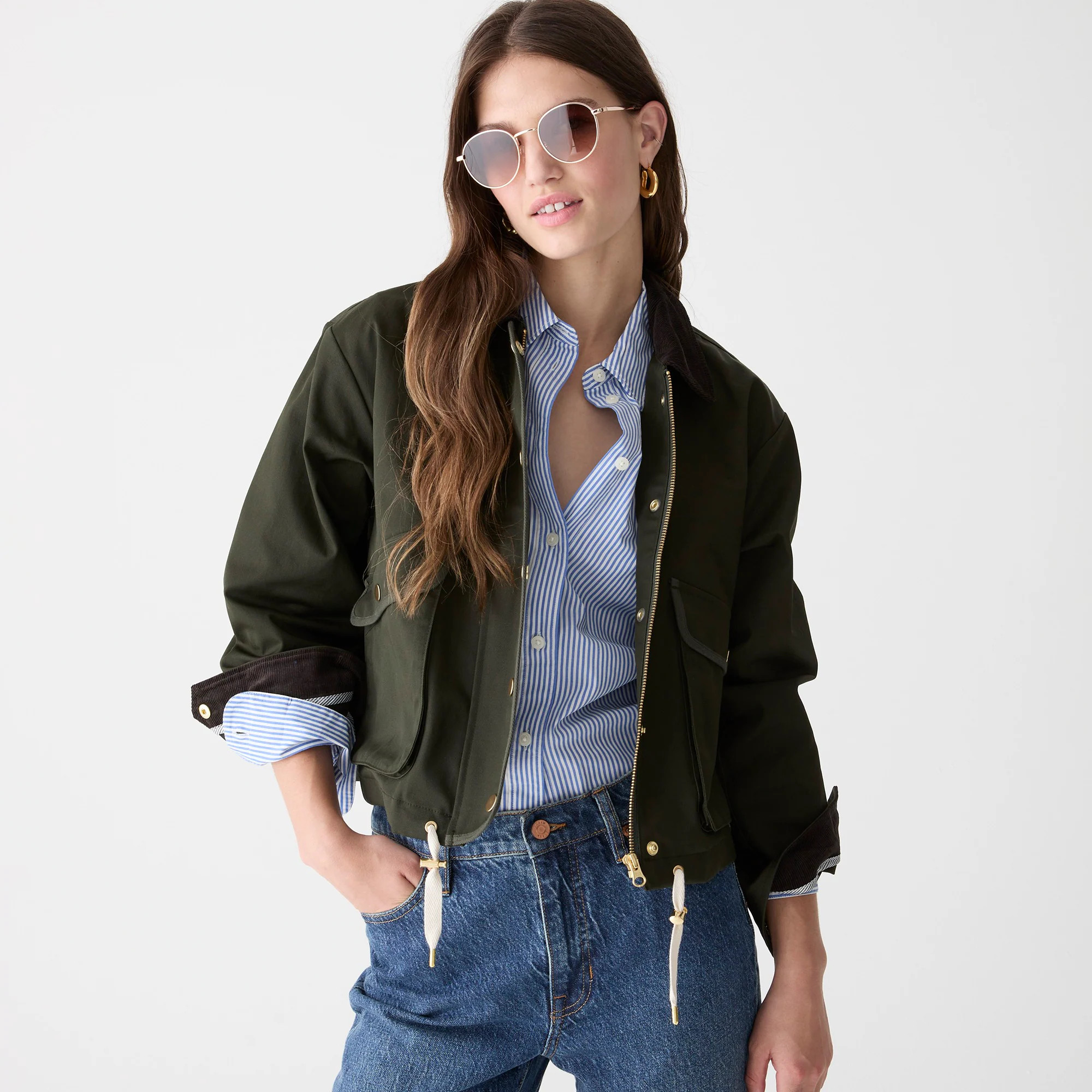 New barn jacket in waxed twill | J. Crew US
