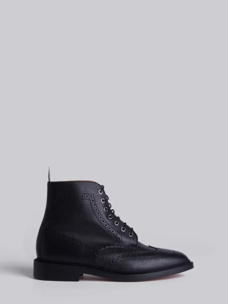 wingtip brogue boots | Thom Browne