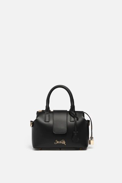 Convertible Executive Leather Bag MINI in Black | Silver & Riley