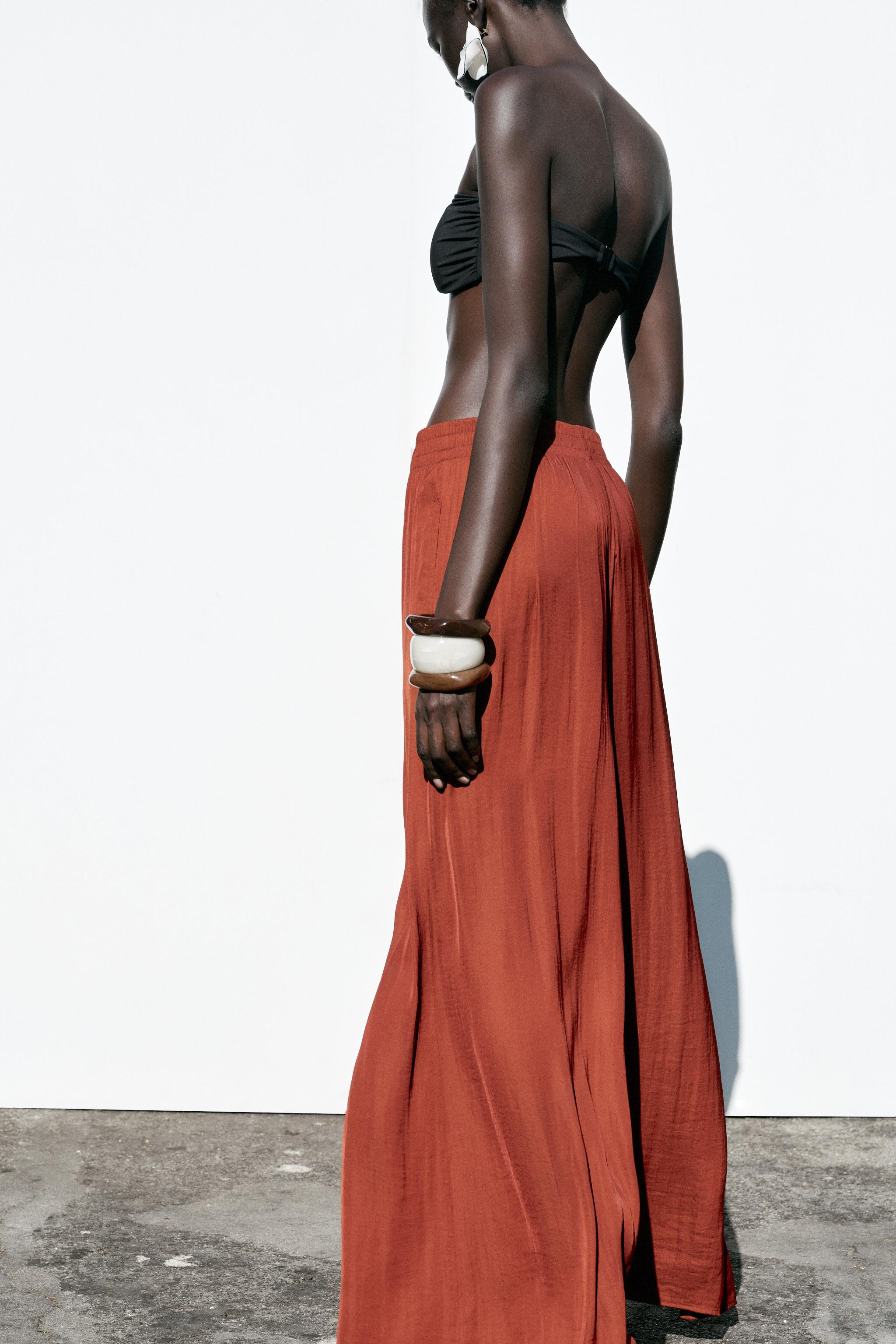 WIDE FLOWING TROUSERS | Zara UK