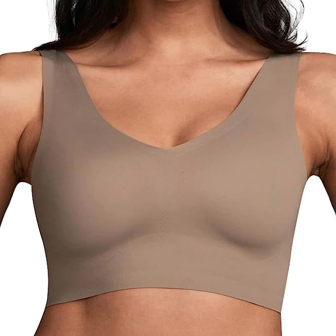 EBY Seamless Bralette | All Fabric Bralette for Women | Removable Pads & No Underwire for All Day... | Amazon (US)