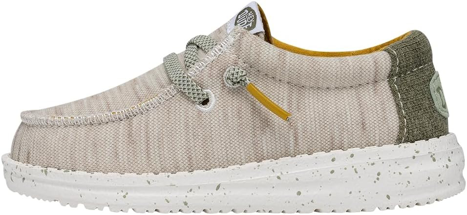 HEYDUDE Wally Kids Jersey | Kids Shoes | Lace Up Loafers | Comfortable & Light-Weight | Amazon (US)