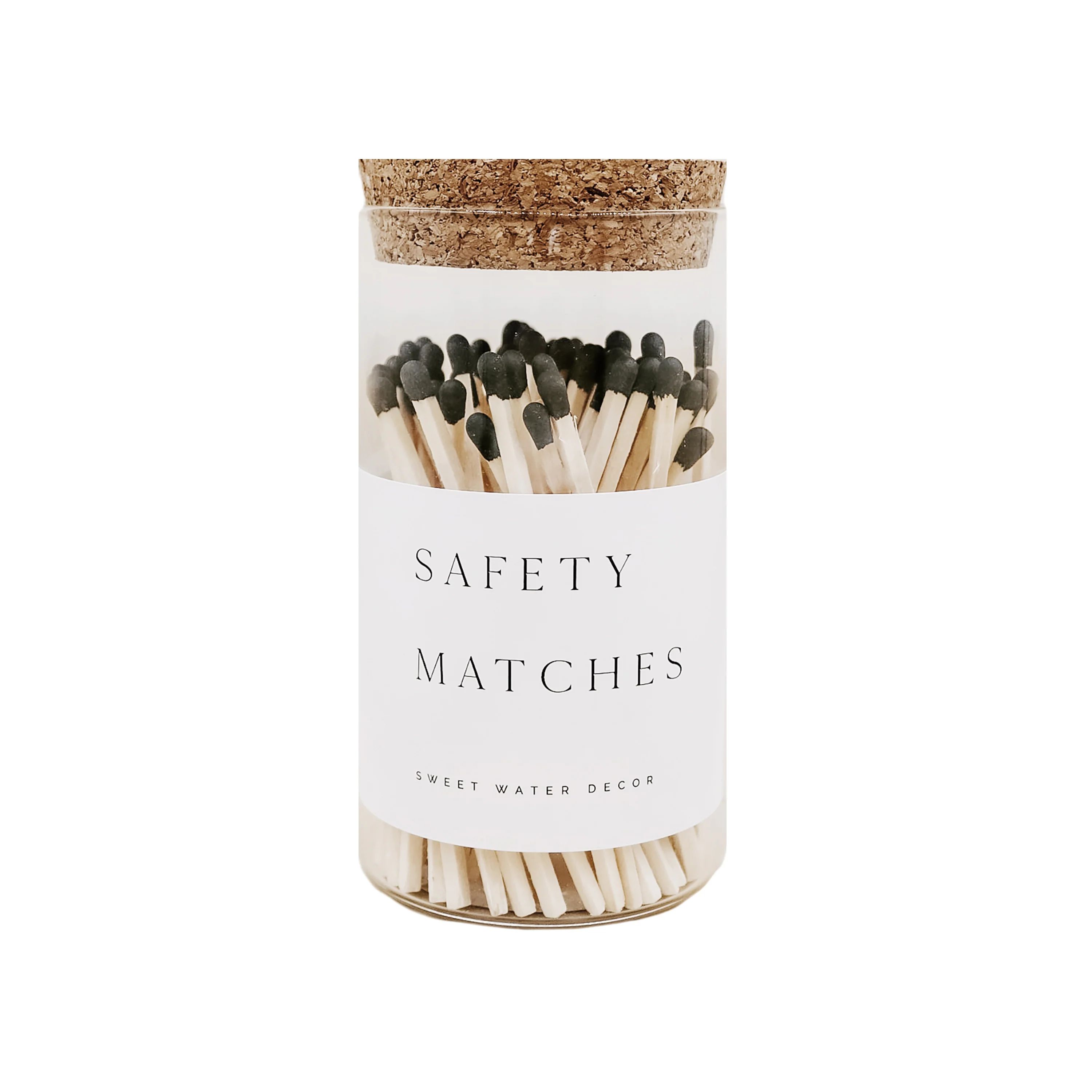 Medium Hearth Matches - Black - 100 Count, 4" | Sweet Water Decor, LLC