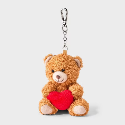 Girls' Teddy Bear Bag Charm - art class™ Brown | Target