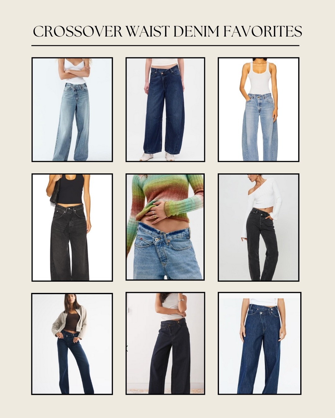 Rounded up my favorite crossover waist denim picks 🤍 I love this style because it’s super flattering and adds a little detail to a classic pair of jeans. Linked options at different price points — from affordable finds to my go-to premium pairs.

#ltkdenim #ltkfashion #jeansoutfit #denimstyle #wardrobestaples #denimcollection #everydaystyle #capsulewardrobe #denimtrends #crossoverjeans #falloutfitideas #wardrobestaples #denimfavorites #jeansoutfit #ltkfinds #affordablefashion #closetessentials

#LTKStyleTip #LTKSaleAlert