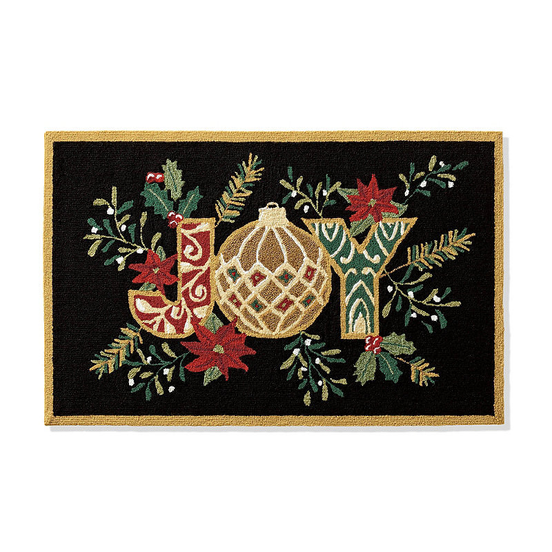 Joyful Christmas Door Mat - 30" x 48" - Frontgate | Frontgate