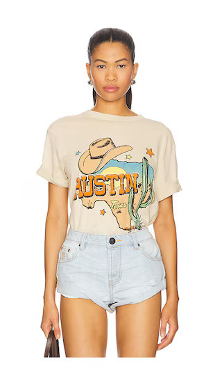 Austin Texas Tee in Camel | Revolve Clothing (Global)