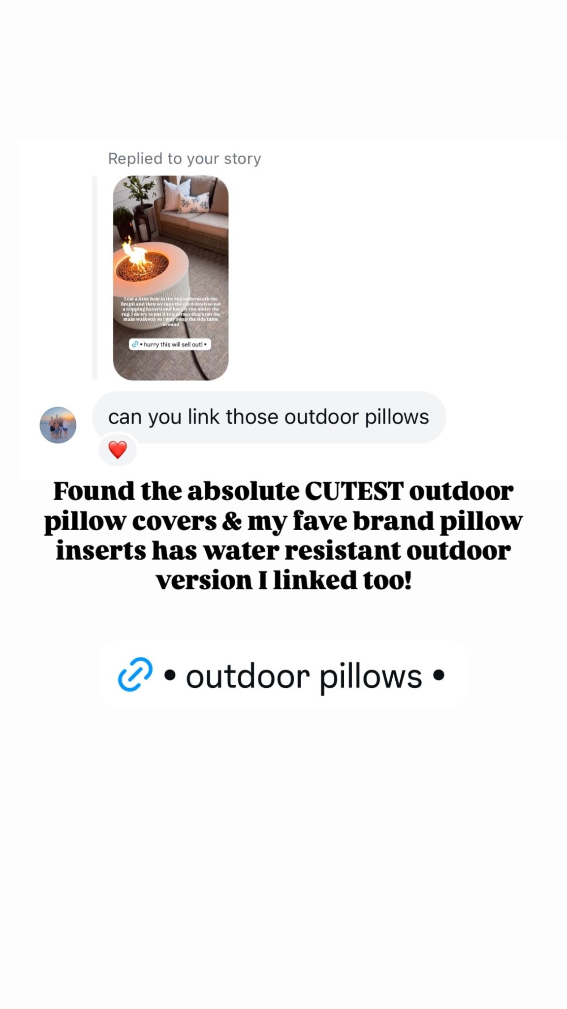 Found the absolute CUTEST outdoor pillow covers & my fave brand pillow inserts has water resistant outdoor version I linked too!

#LTKHome #LTKSeasonal #LTKSpringSale