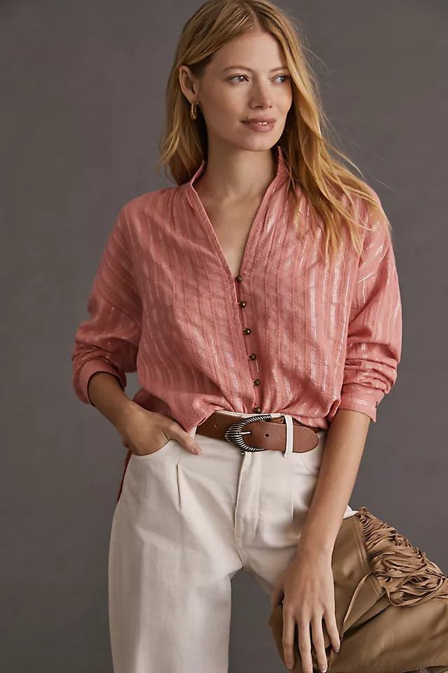 Pilcro The Tavi Buttondown | Anthropologie (US)