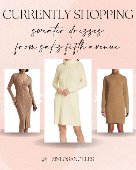 Currently Shopping - Sweater Dresses From Saks ✨ 

sweater dress // saks // saks fifth avenue // fall fashion // fall outfits // fall dress // fall outfit inspo

#LTKstyletip #LTKSeasonal