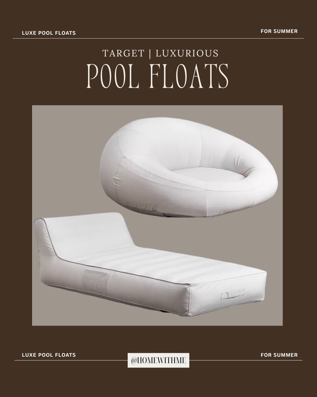 Luxe pool floaties!! ☀️🏊‍♀️

#LTKHome