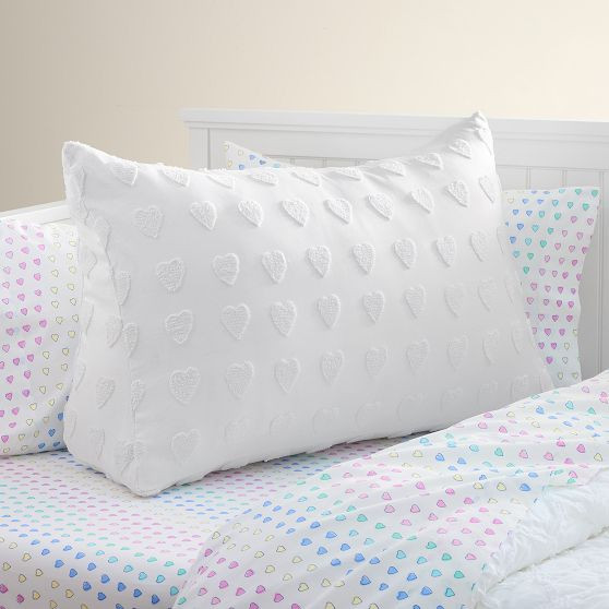 Roller Rabbit Tufted Heart Wedge Pillow | Pottery Barn Teen