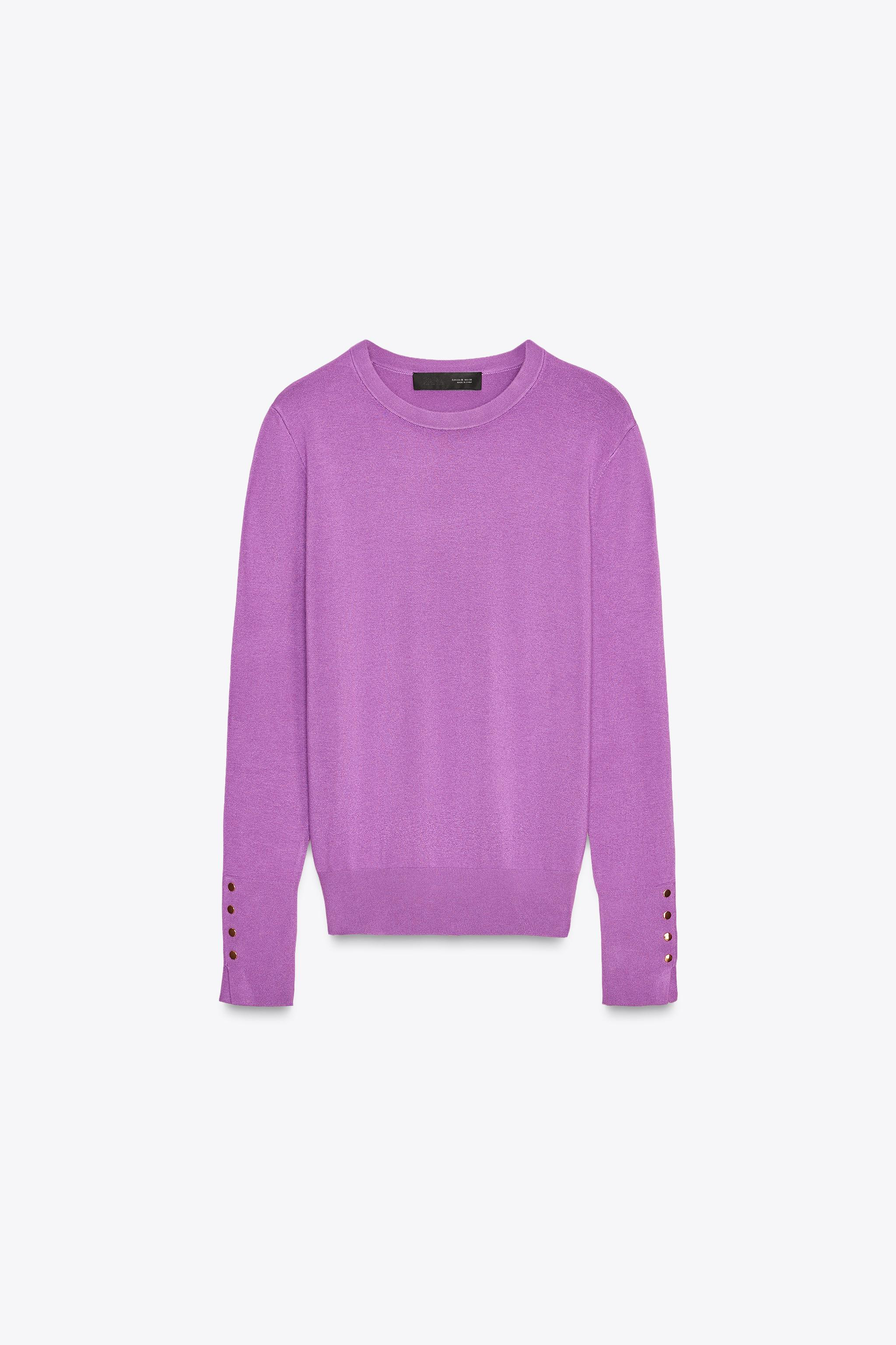 BASIC PLAIN KNIT JUMPER | Zara US