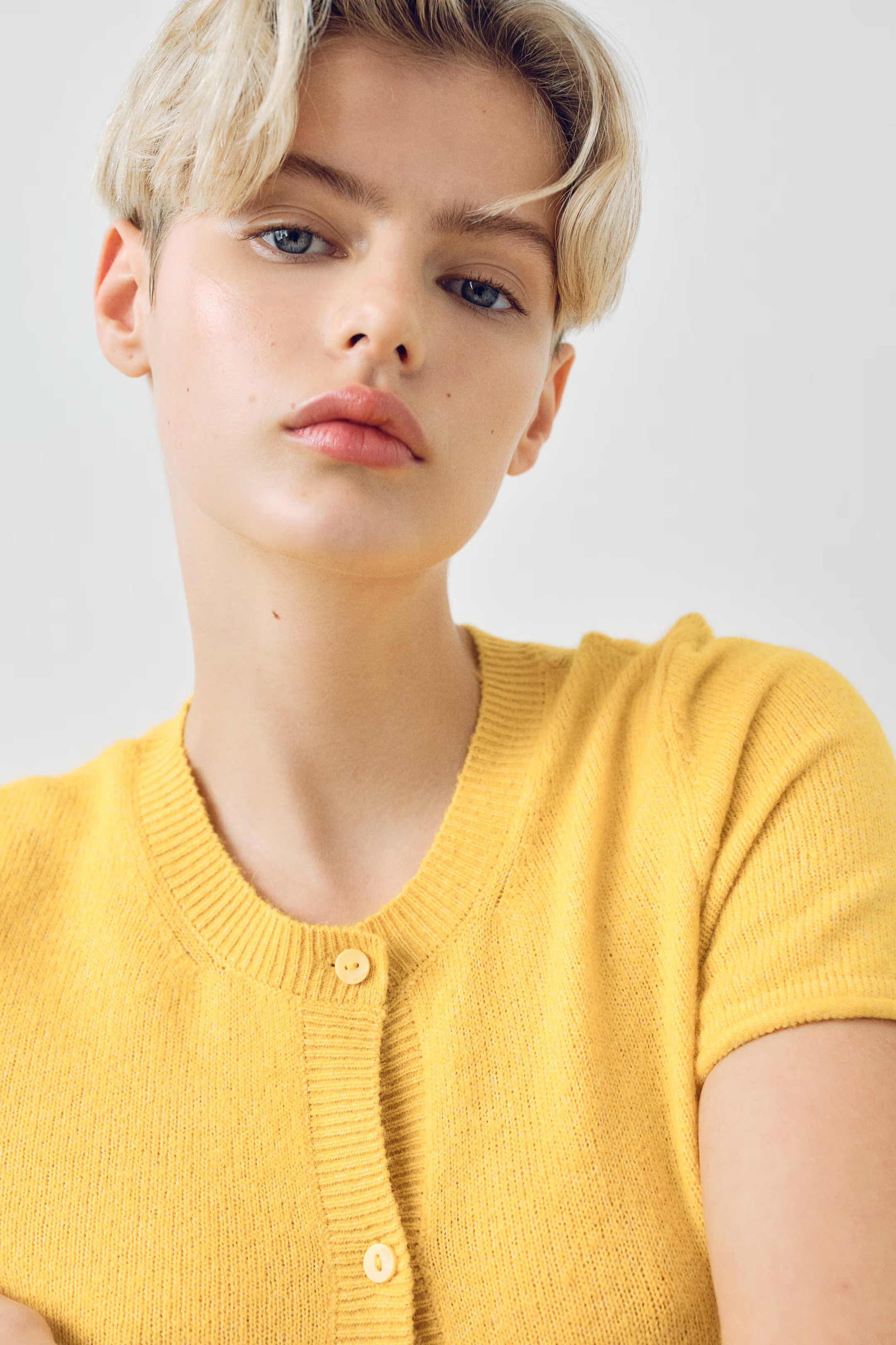 Short-sleeved Fine-knit Cardigan | H&M (US + CA)