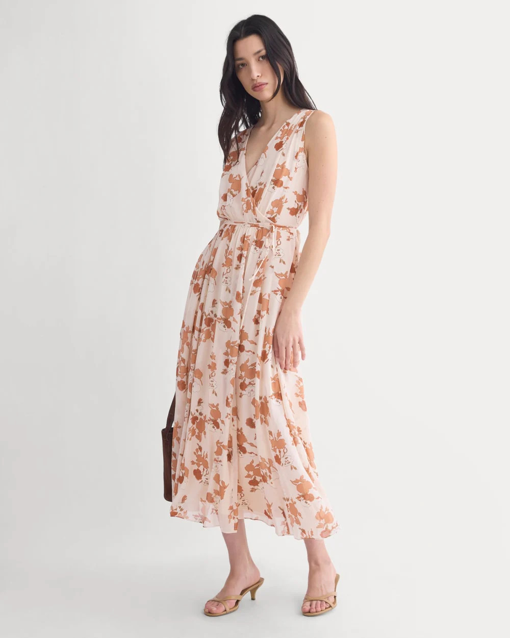 Maxi Dress in Silk Georgette | Soft Floral | Everlane