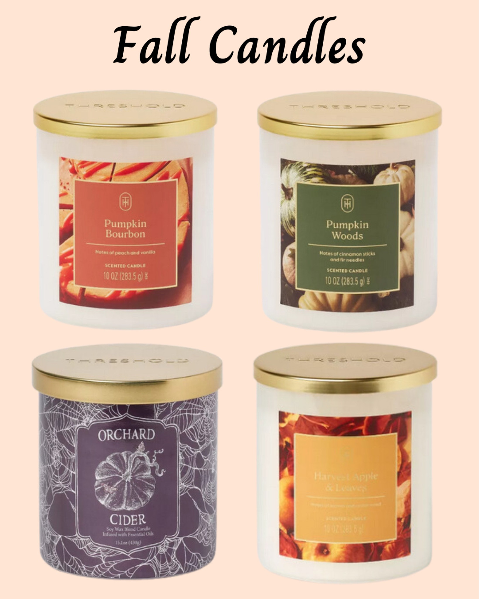 Check out these great fall candles at Target!

Target, home decor, candle, candles, fall candle, fall candles, autumn candles, autumn candle, fall home, autumn home, pumpkins 


#LTKfamily #LTKgiftguide #LTKautumn