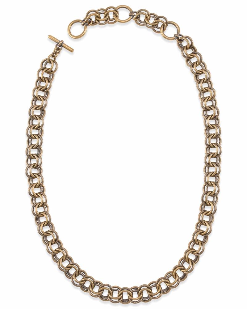 18 Inch Double Chain Link Necklace in Vintage Gold | Kendra Scott