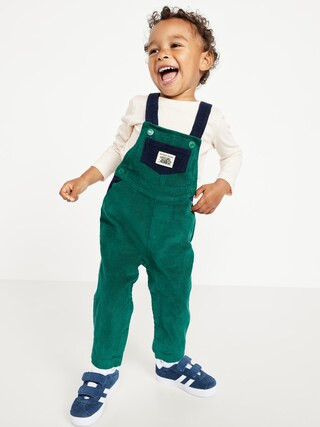 Long-Sleeve T-Shirt and Corduroy Overalls Set for Baby | Old Navy (US)