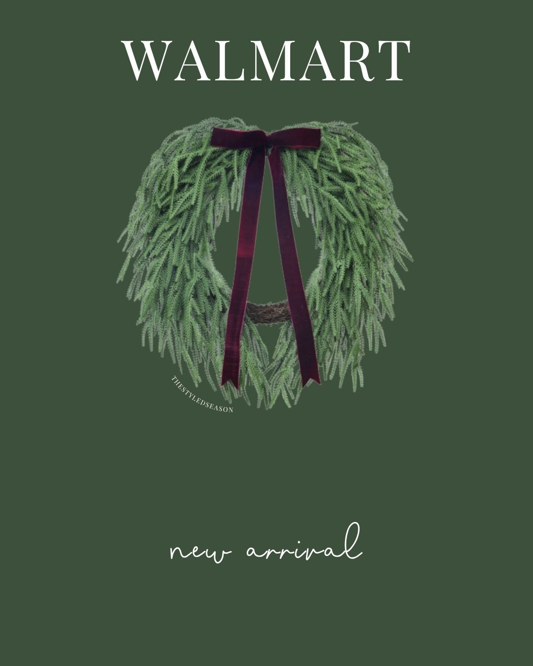 I ordered the wreaths and garland (non-lit) from My Texas House before it all sells out. Holiday Time at Walmart also had a Christmas swag with a chocolate brown bow that I also grabbed, I thought it would be great to hang in the center of a large mirror, walmart, christmas, wreaths, my texas house 

 #LTKSeasonal #LTKHome #LTKStyleTip