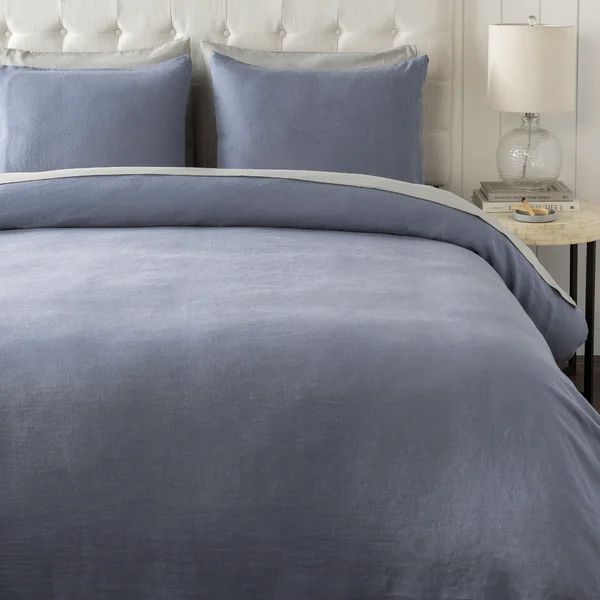 Arnette Linen Reversible Modern & Contemporary 3 Piece Duvet Cover Set | Wayfair North America