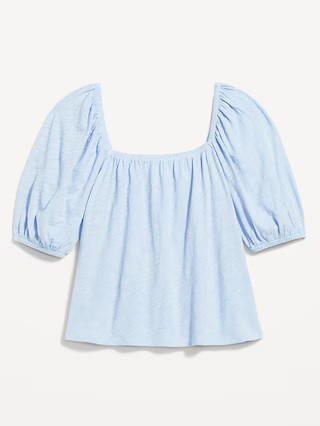 Square-Neck Puff-Sleeve Top | Old Navy (US)