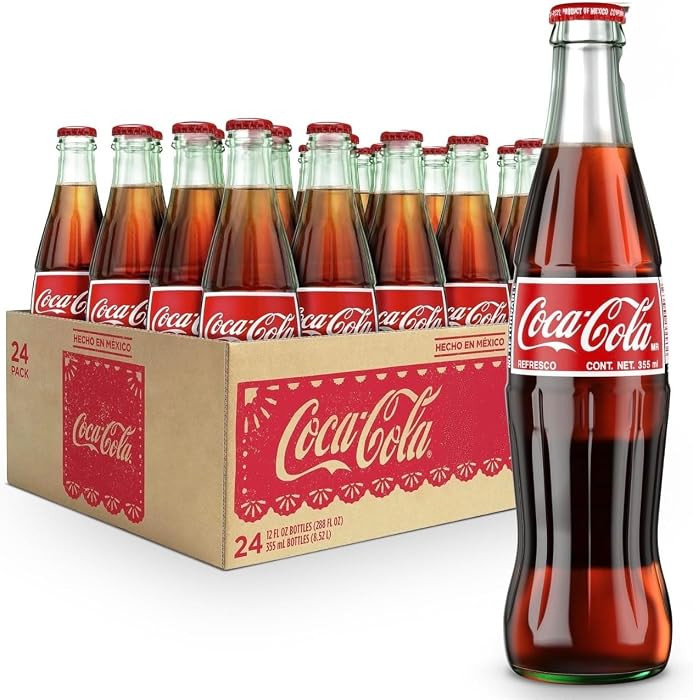 Mexican Coke Glass Bottle, 12 fl oz, 6 Pack Pack of 4 | Amazon (US)