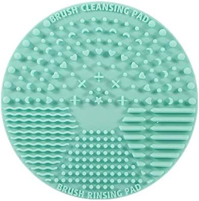 Brush Cleaning Mat ,Silicone Makeup Cleaning Brush Scrubber Mat Portable Washing Tool Cosmetic Br... | Amazon (US)