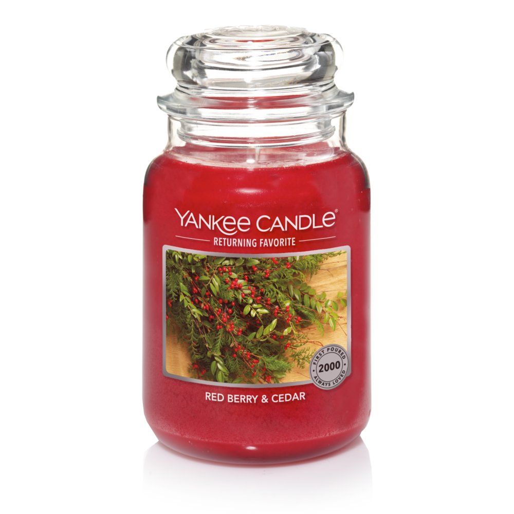 Red Berry & Cedar Original Large Jar Candles - Large Jar Candles | Yankee Candle | Yankee Candle