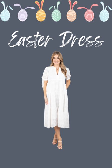 Easter 
Spring outfit 
White dress 
Easter dress 
Spring dress 

#LTKwedding #LTKstyletip #LTKSeasonal