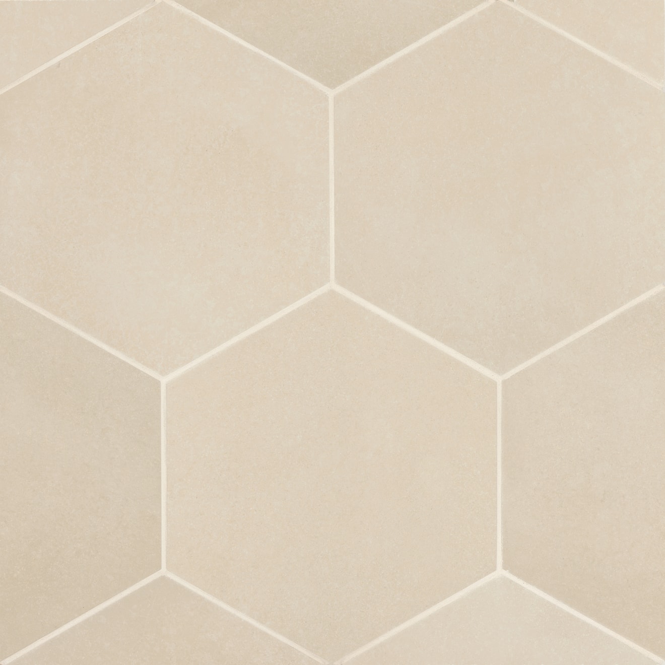 Makoto 10" x 11.5" Hexagon Matte Porcelain Tile in Tatami Beige | Bedrosians Tile & Stone