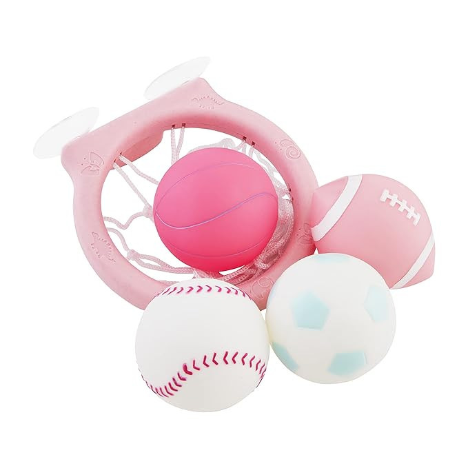 Mud Pie Baby Girls' Pink Sports Bath Toy Set | Amazon (US)