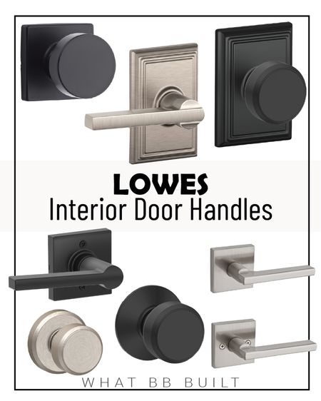 Interior Door Hardware options from Lowe’s! Also linked on Amazon!

#LTKhome #LTKunder100 #LTKstyletip