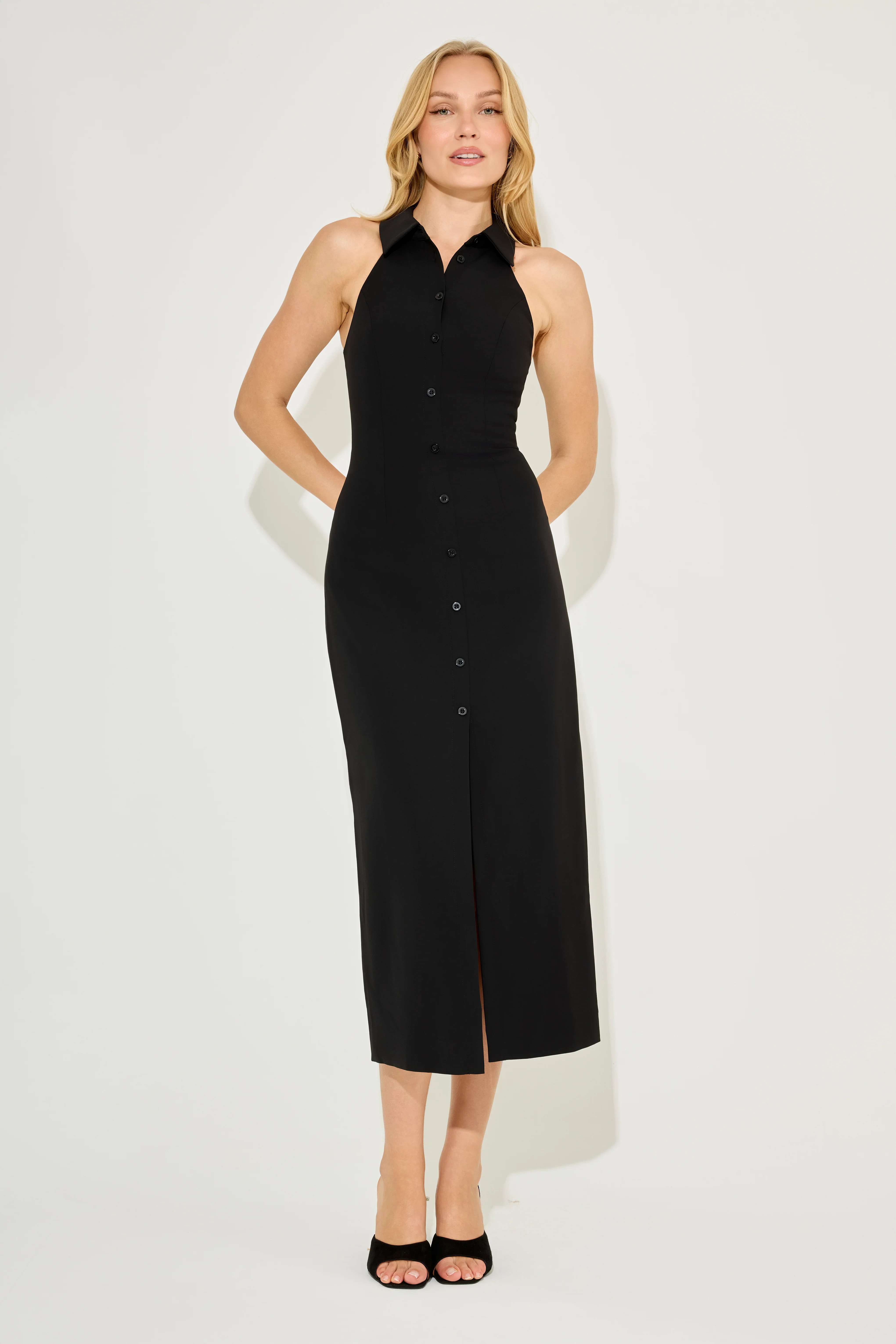 Collar Maxi Dress | Odd Muse