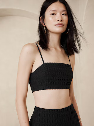 Vina Italian Lace Crop Top | Banana Republic (US)