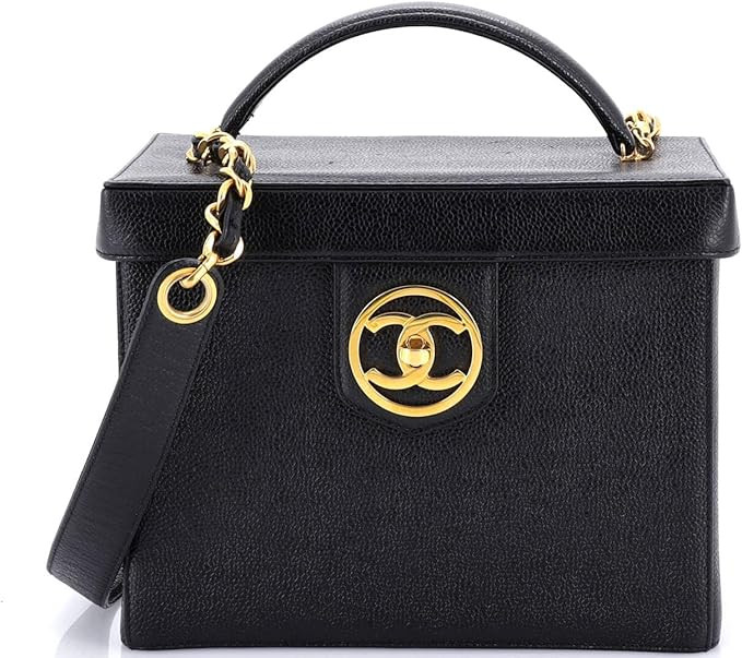 Amazon.com: Chanel, Pre-Loved Vintage Vanity Case Caviar Small, Black : Amazon Luxury | Amazon (US)